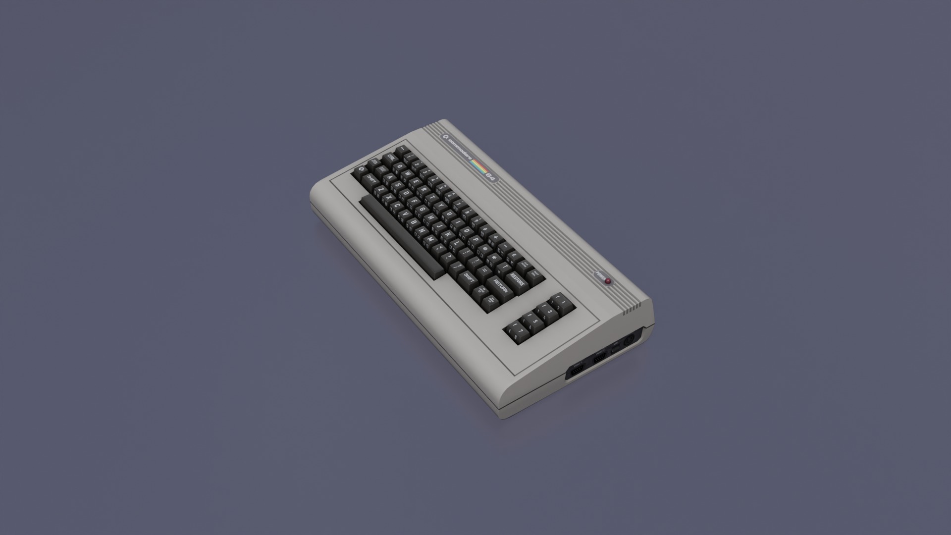 Commodore 64 Low-poly 3D model_19