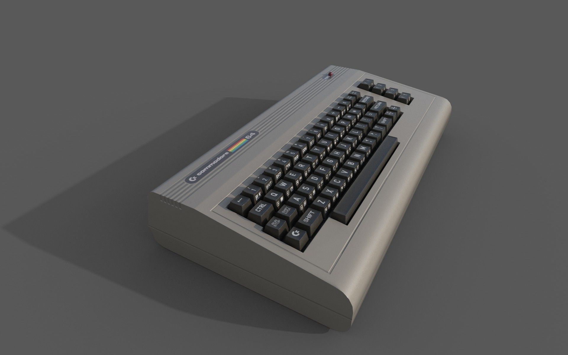 Commodore 64 Low-poly 3D model_23