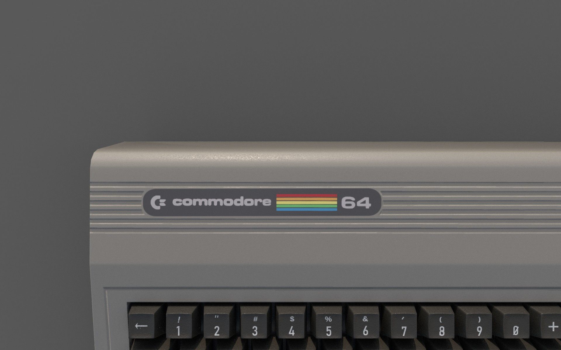Commodore 64 Low-poly 3D model_7