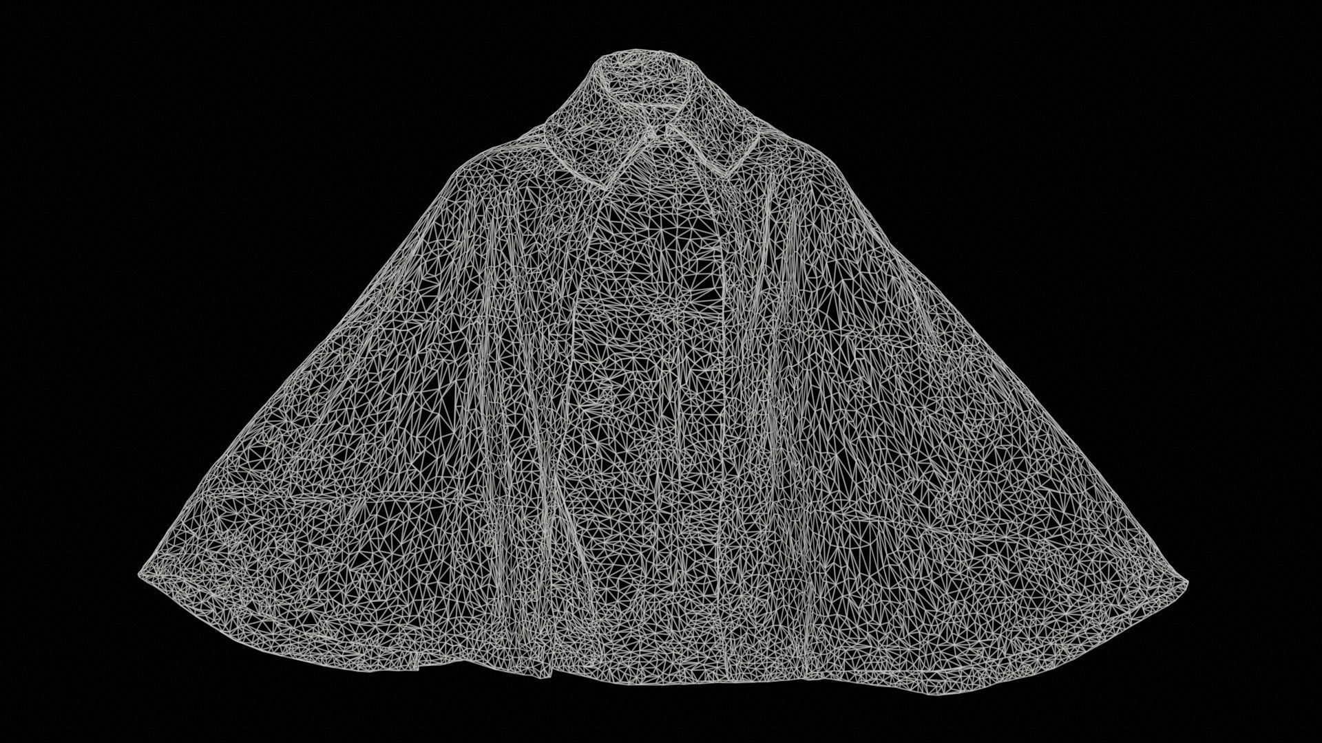 Nature Cape Low-poly 3D model_11