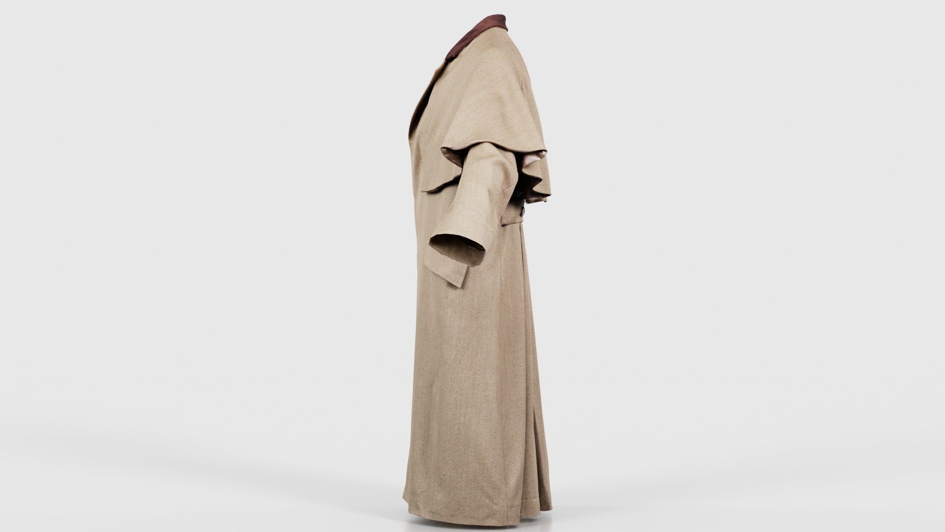 Detective Coat Low-poly 3D model_24