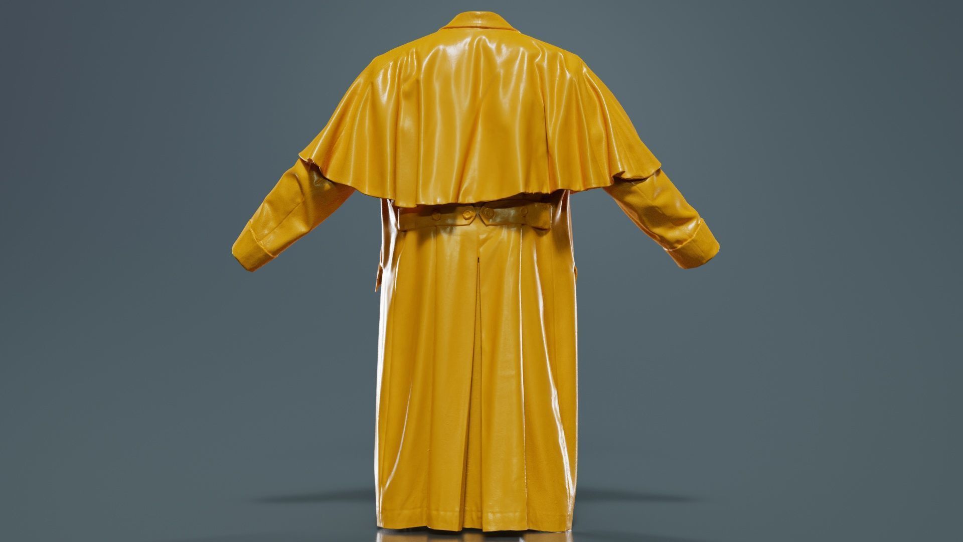 Detective Coat Low-poly 3D model_13