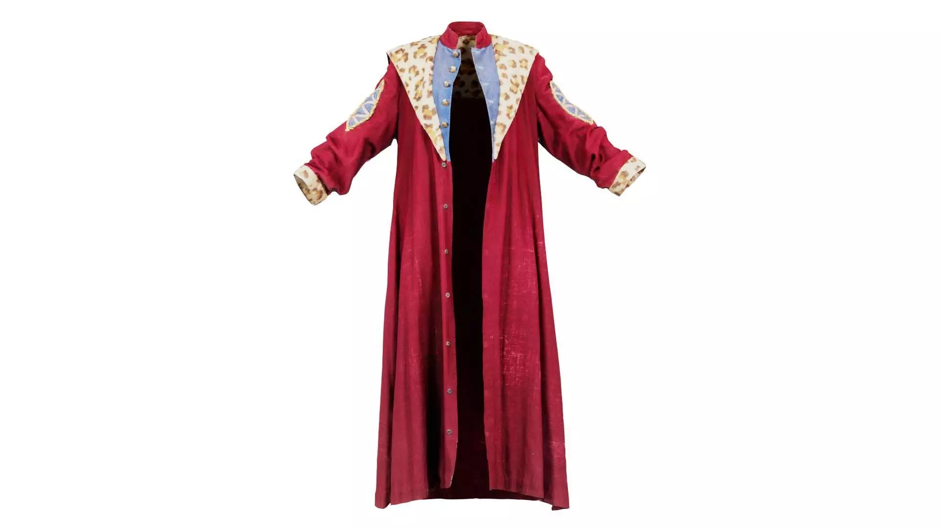 Fur Coat Open Low-poly 3D model