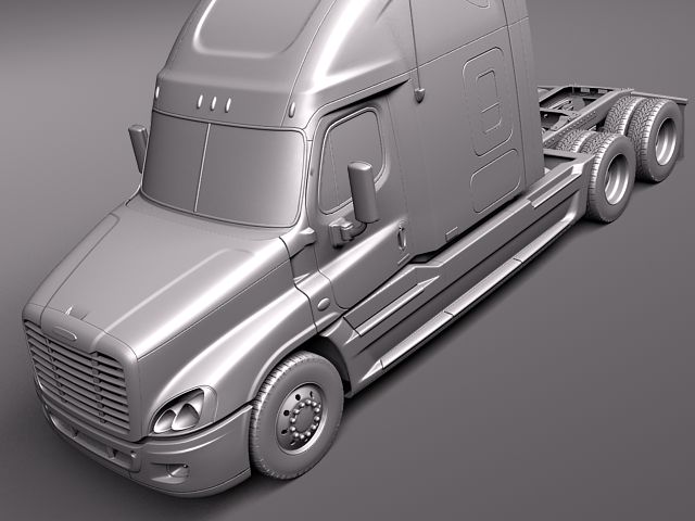 Freightliner Cascadia 2011 3D Model 3D model_11