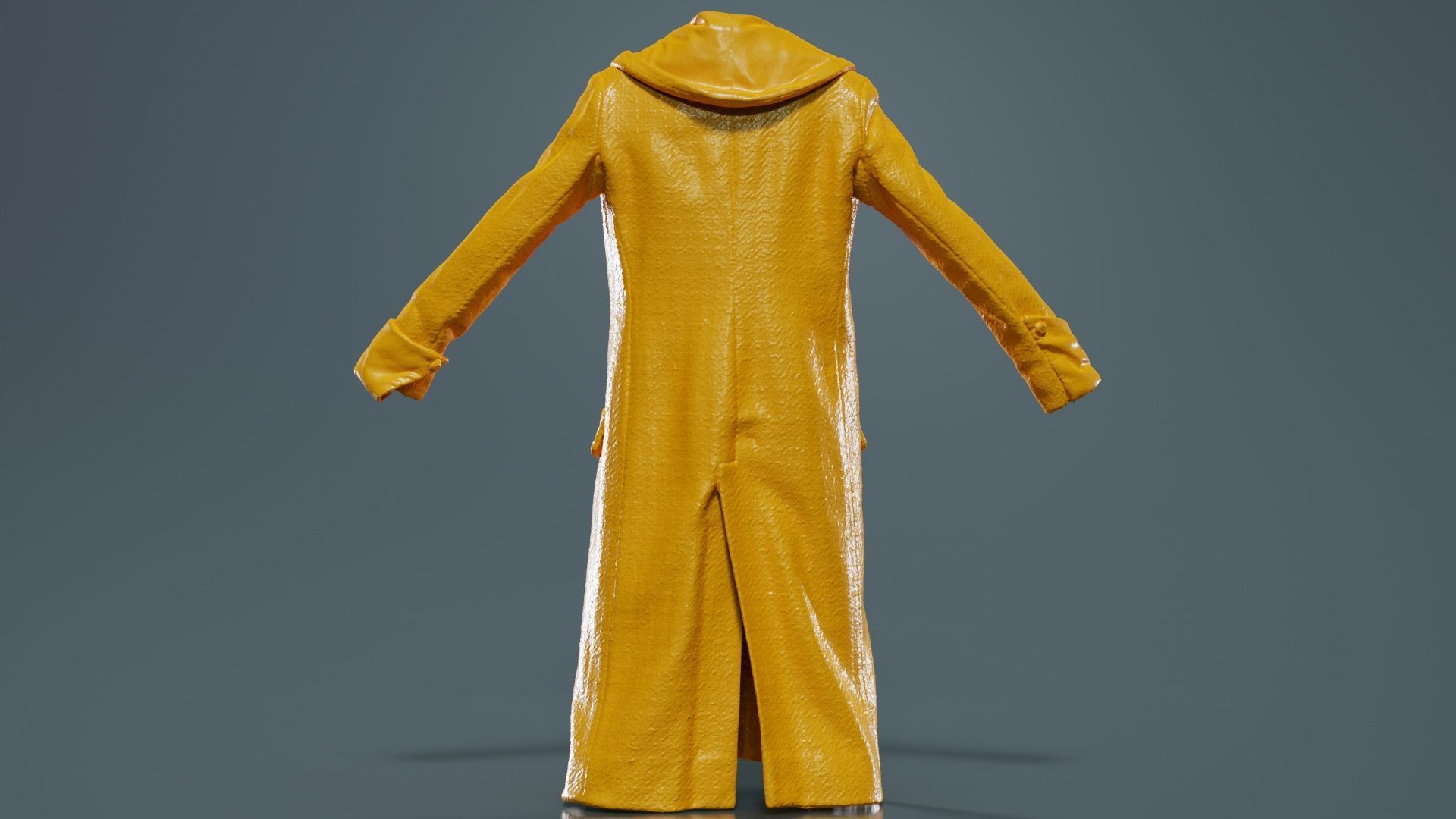 Houndstooth Coat Closed Low-poly 3D model_13