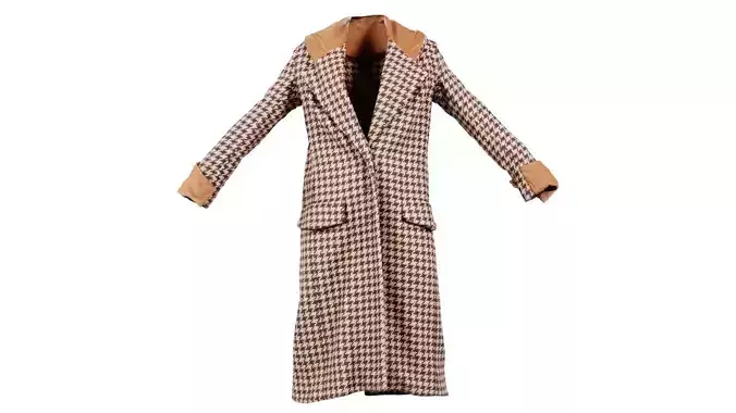 Houndstooth Coat Closed
