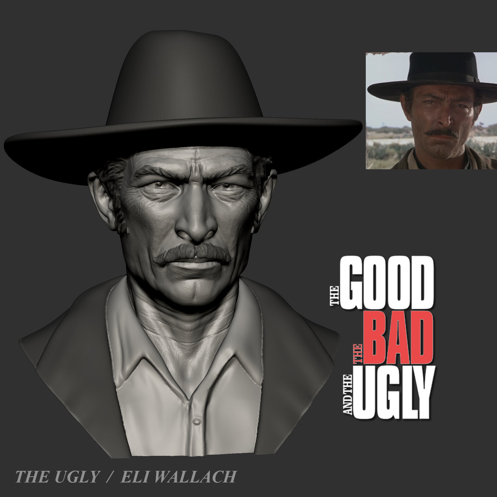 Good Bad Ugly 3D print model_1