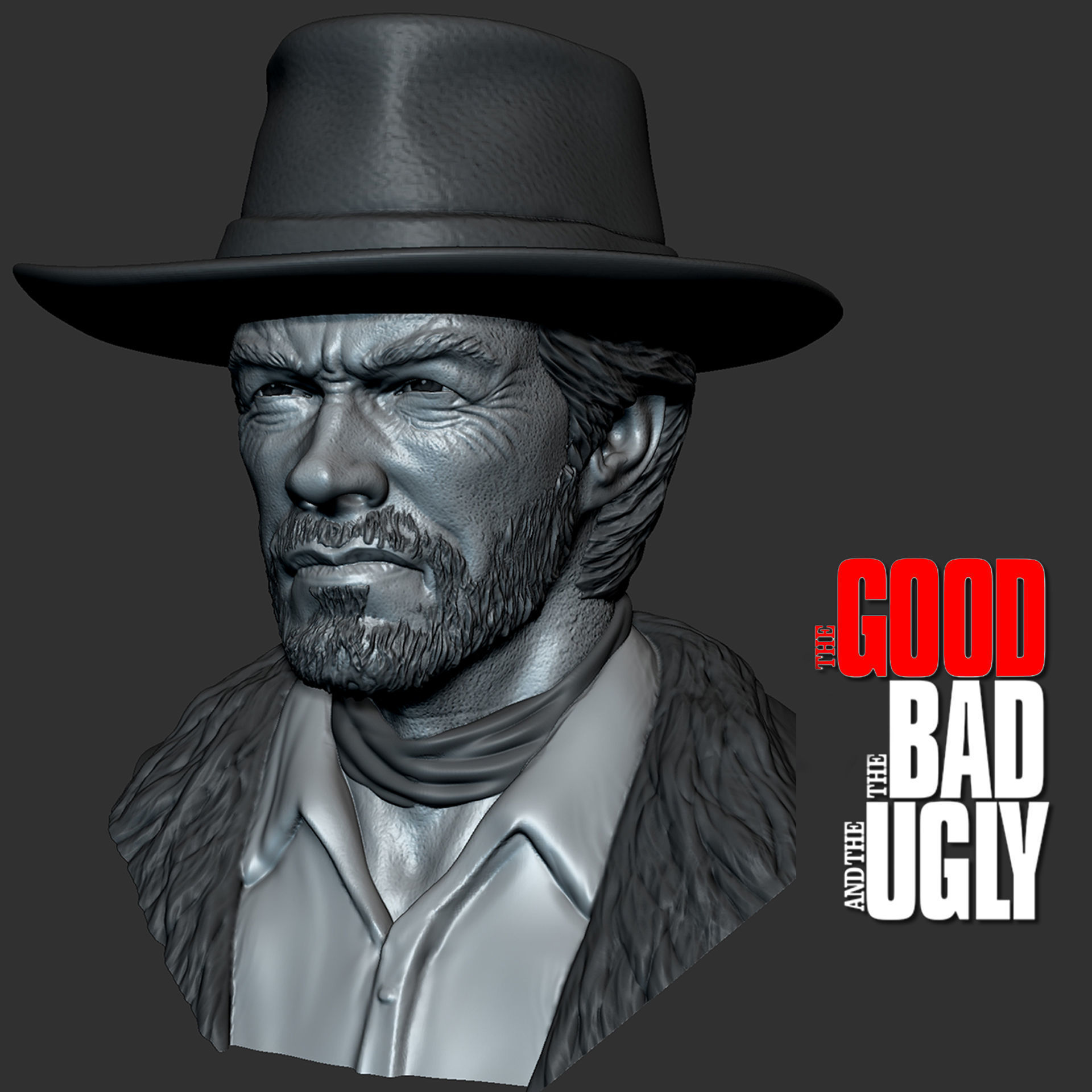Good Bad Ugly 3D print model_10