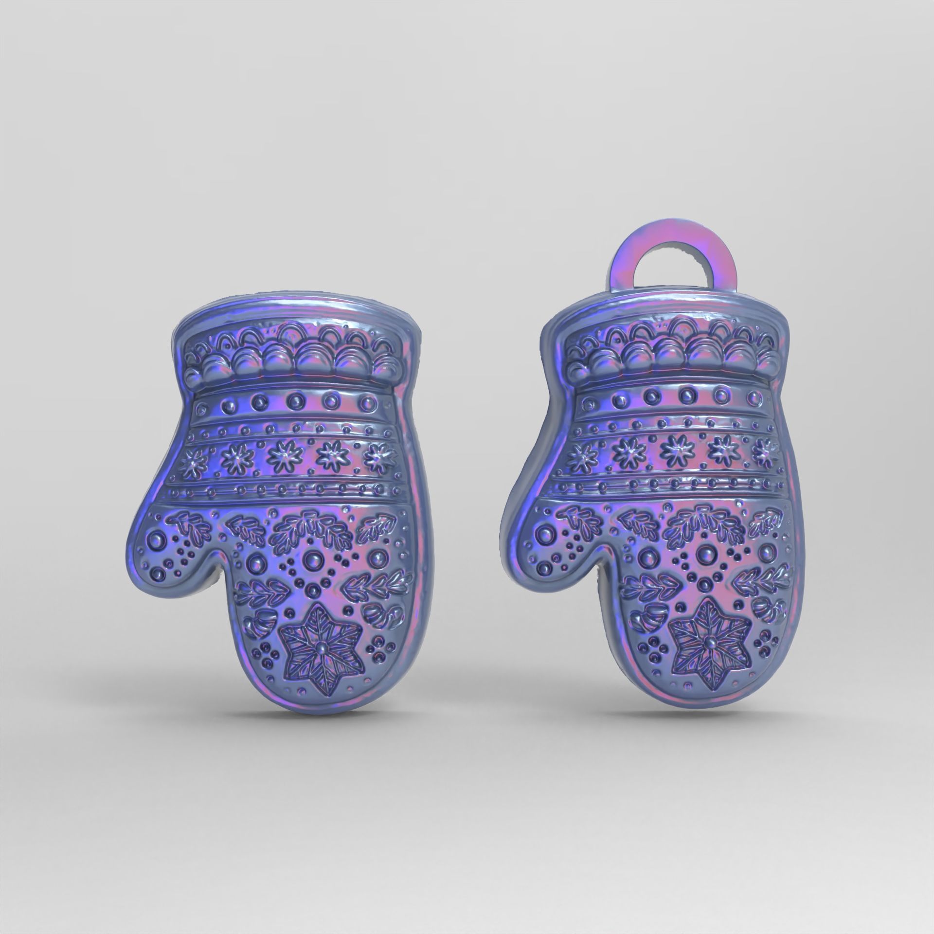 chritsmas cloves  3D print model_2