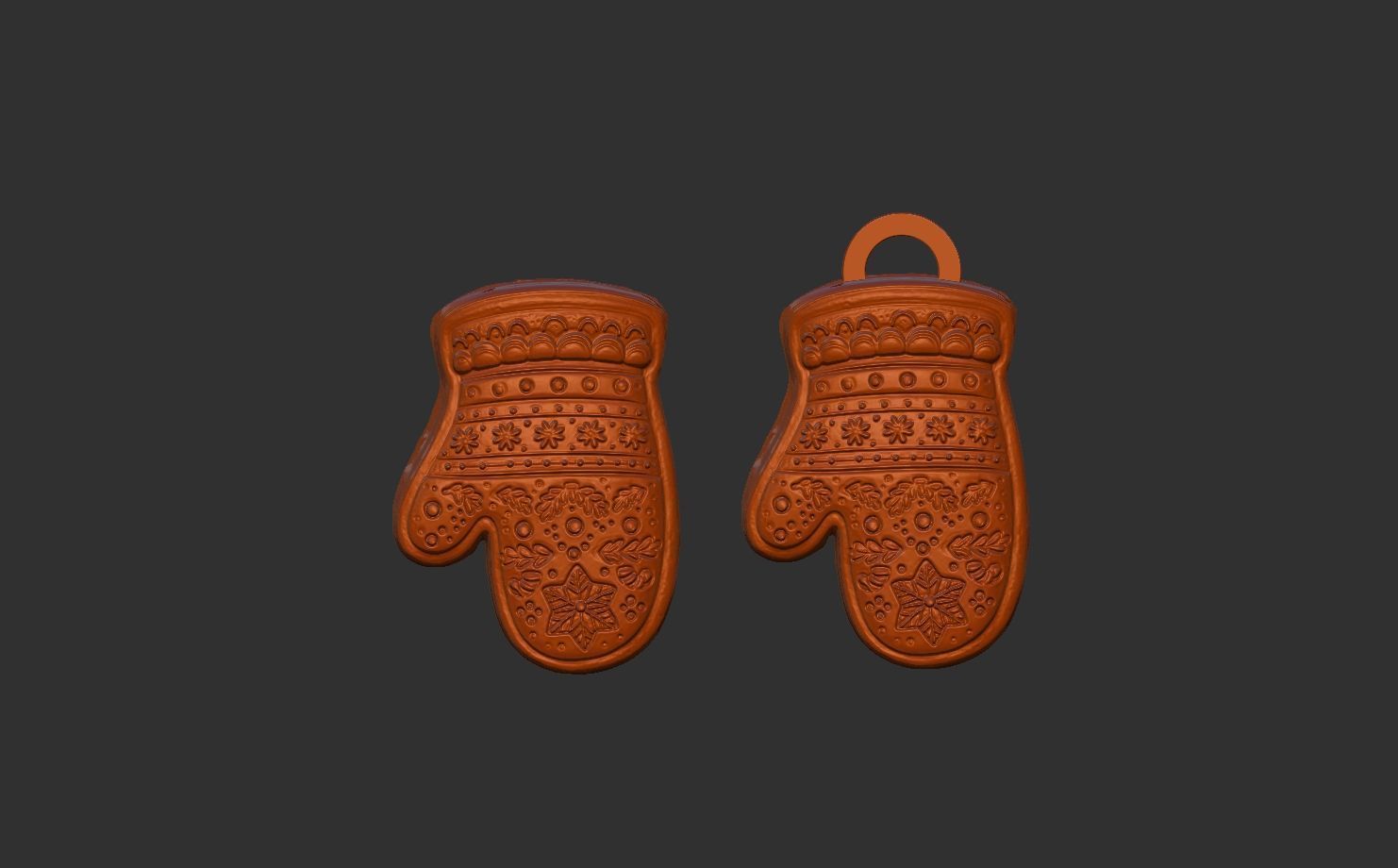 chritsmas cloves  3D print model_10