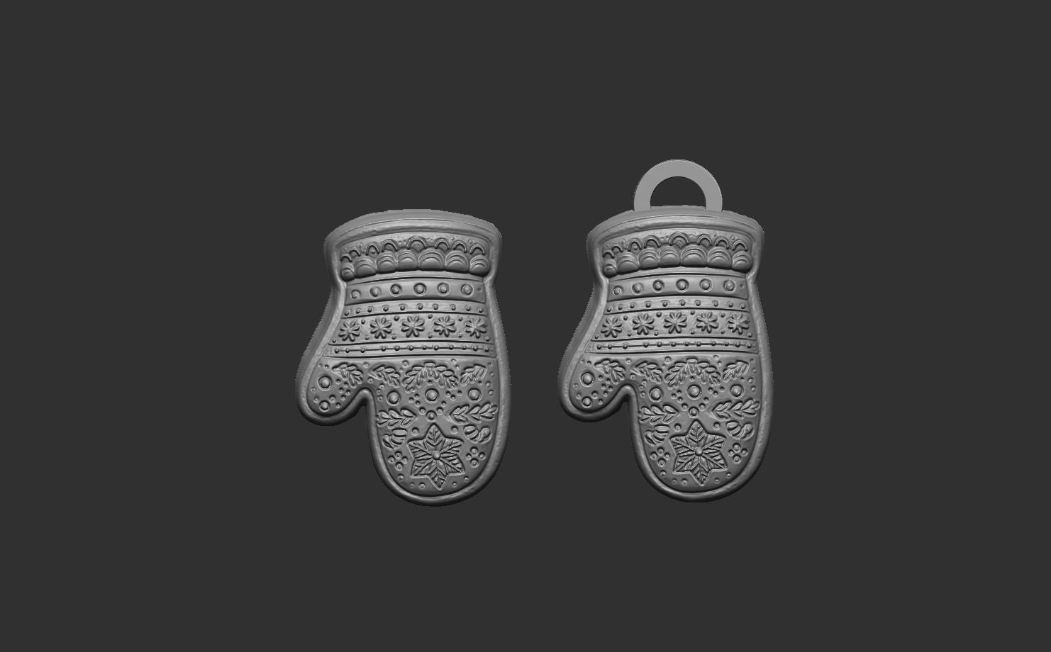 chritsmas cloves  3D print model_9