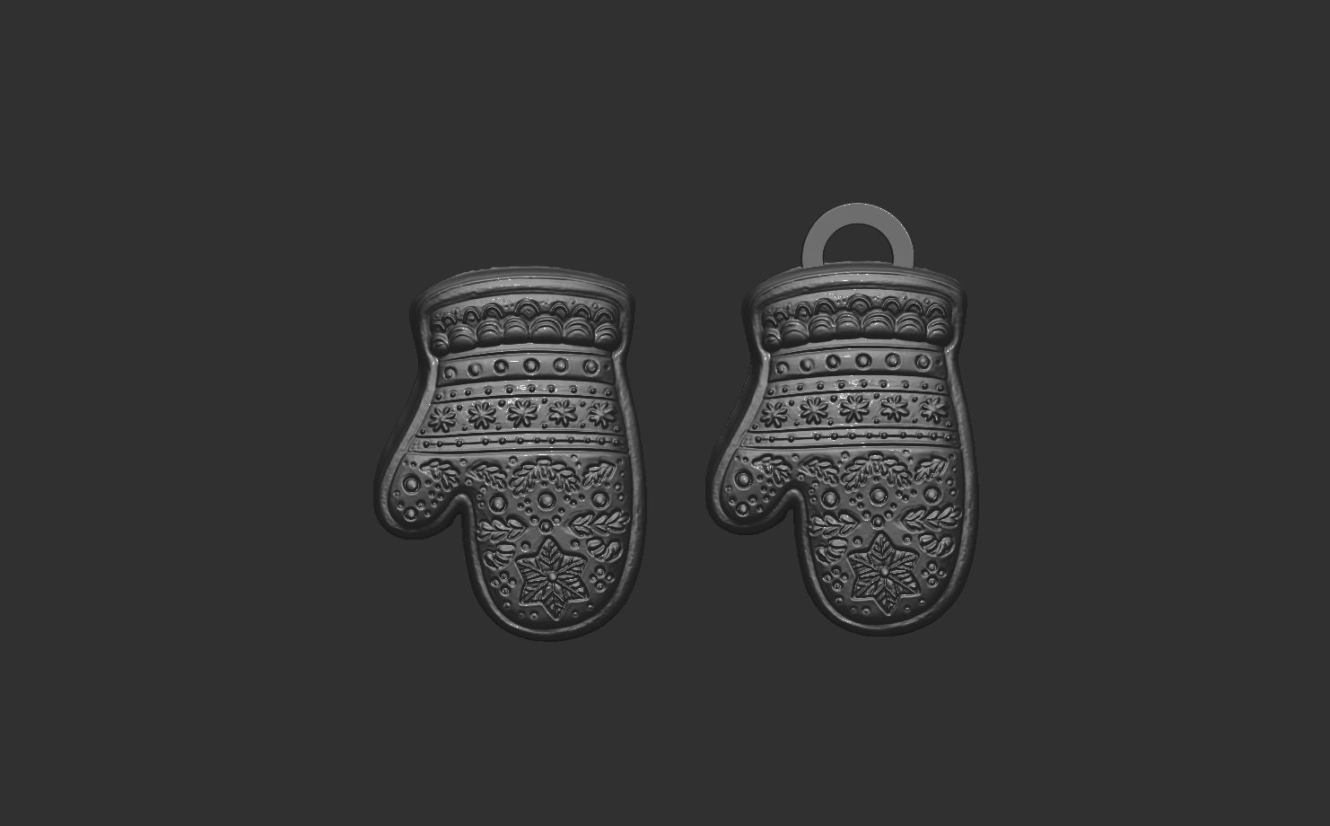 chritsmas cloves  3D print model_8