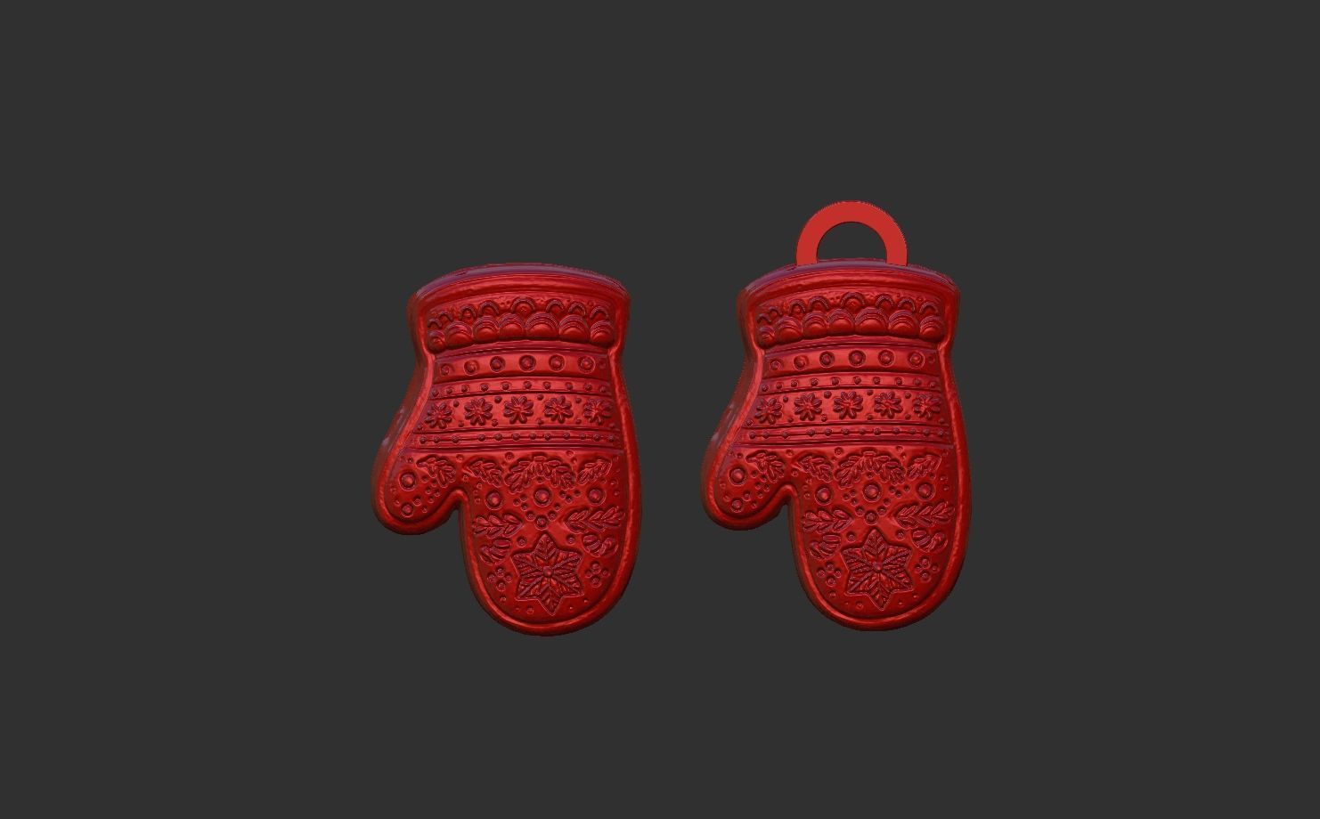 chritsmas cloves  3D print model_6