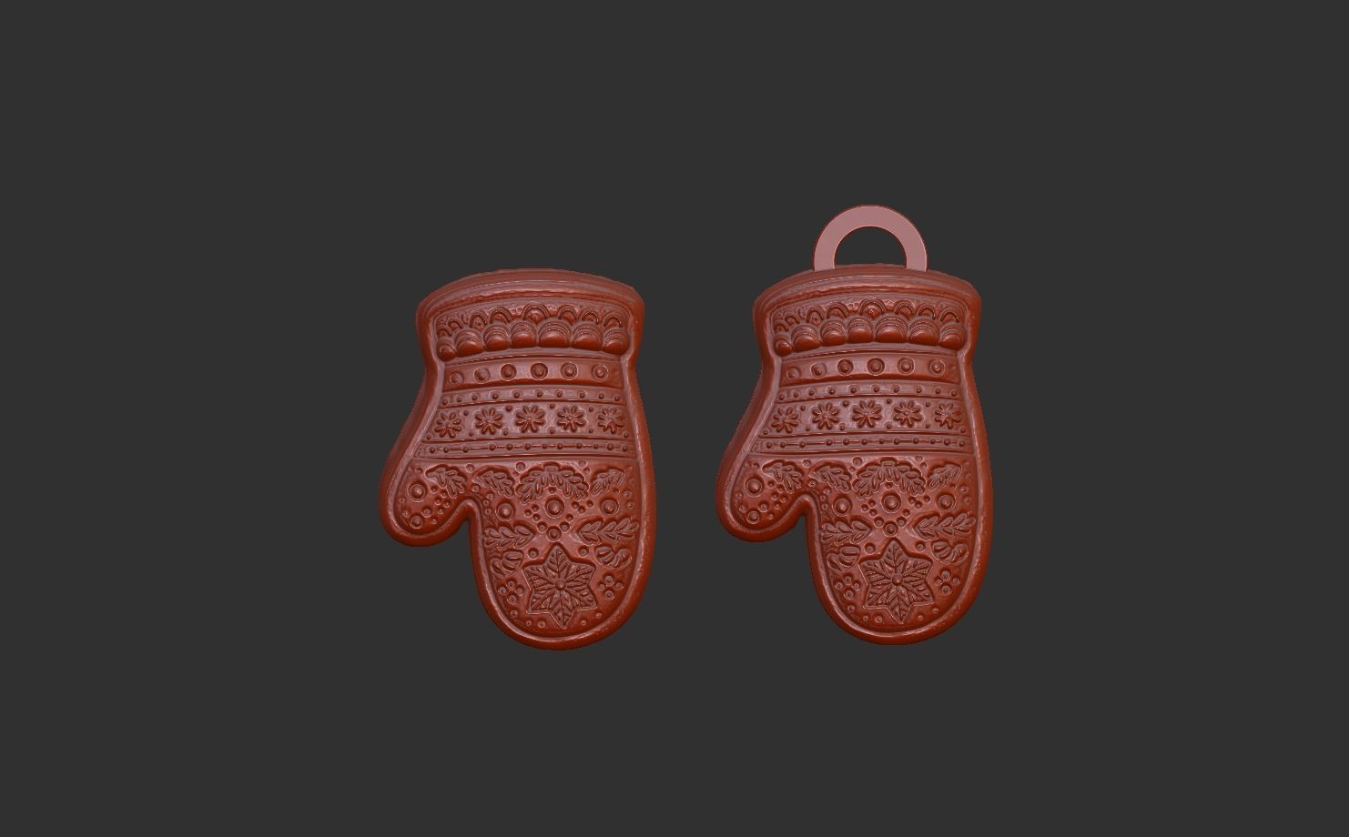 chritsmas cloves  3D print model_7