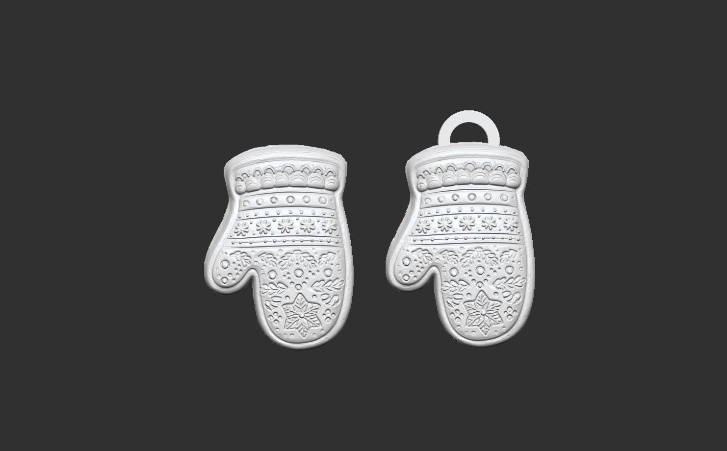 chritsmas cloves  3D print model_12