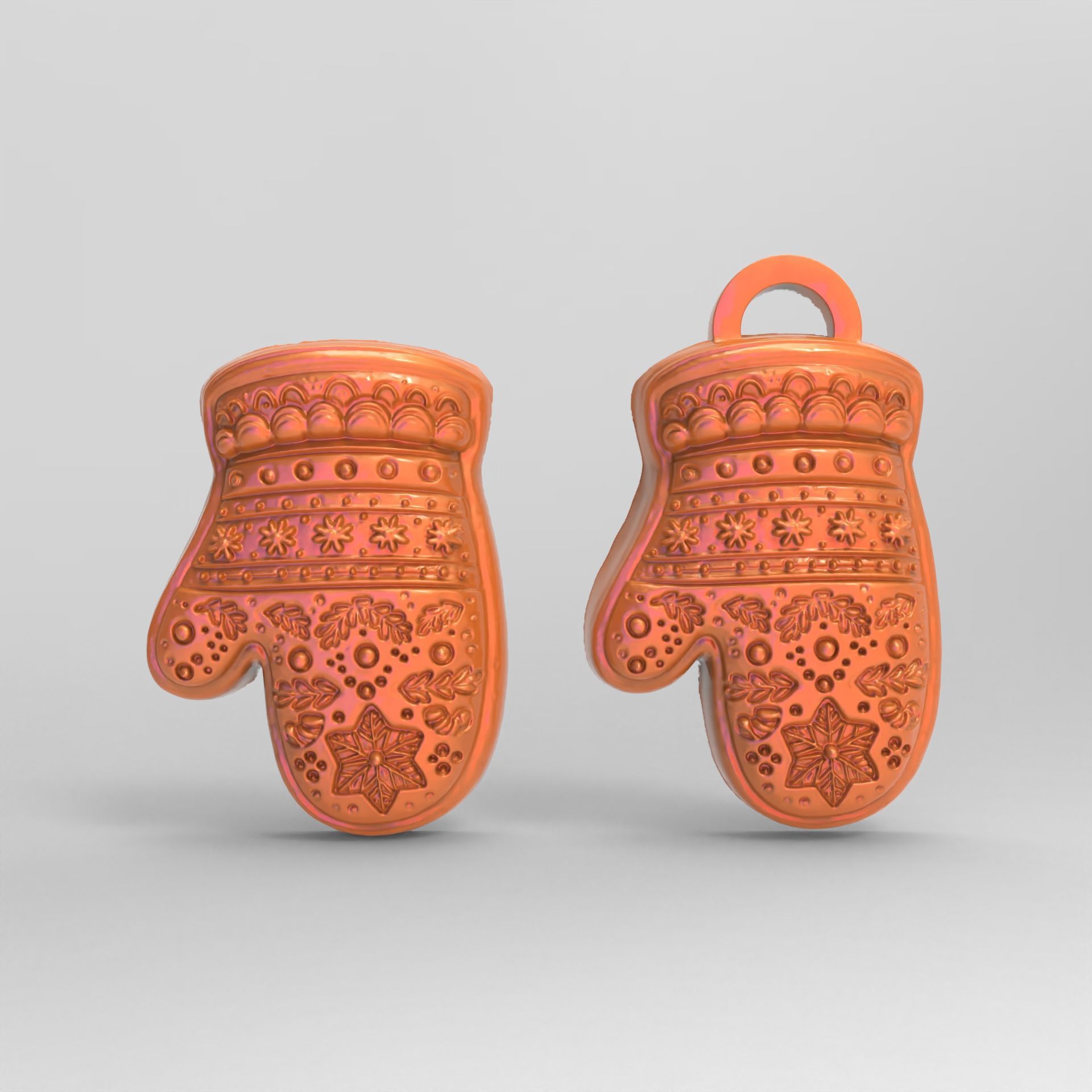 chritsmas cloves  3D print model_3