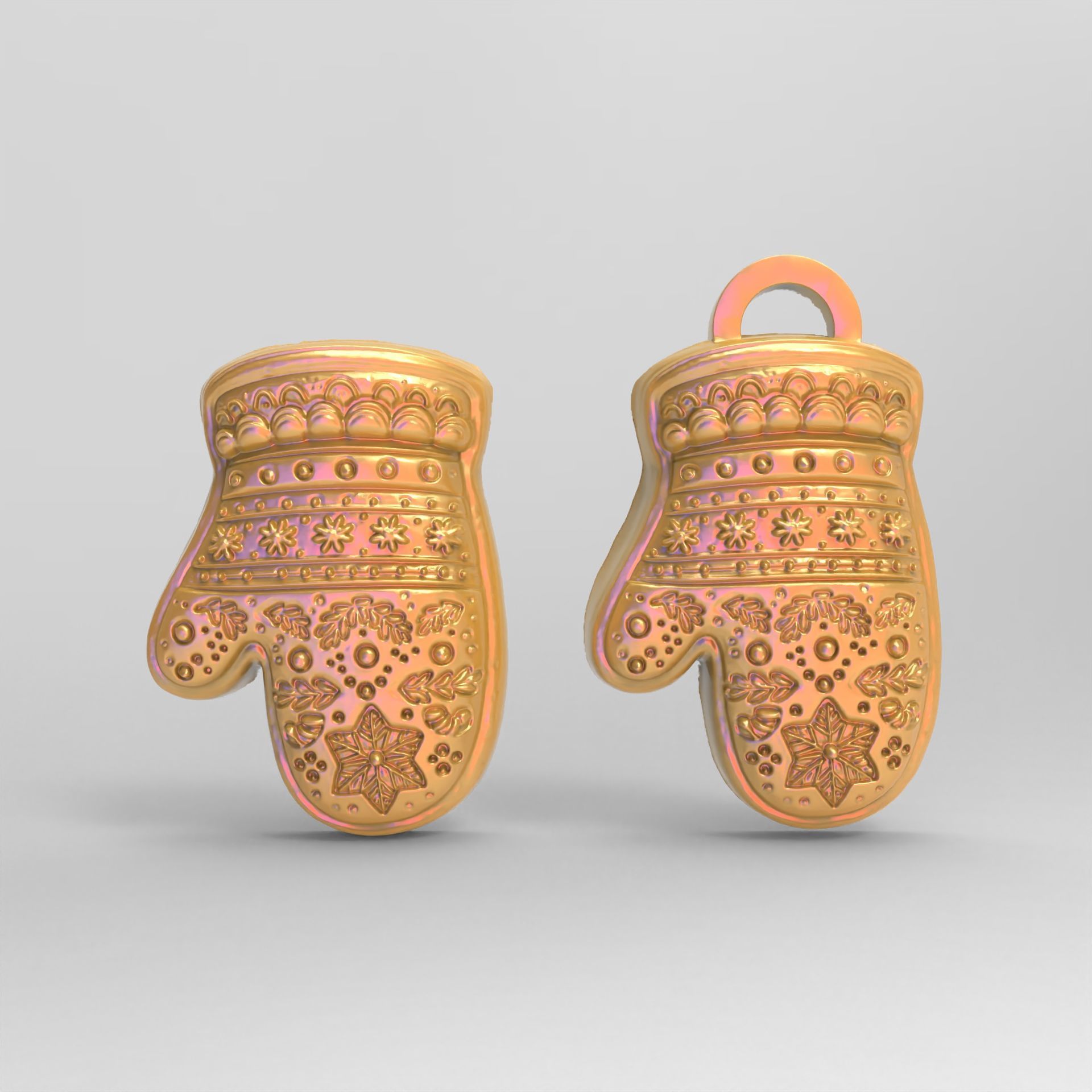 chritsmas cloves  3D print model_4