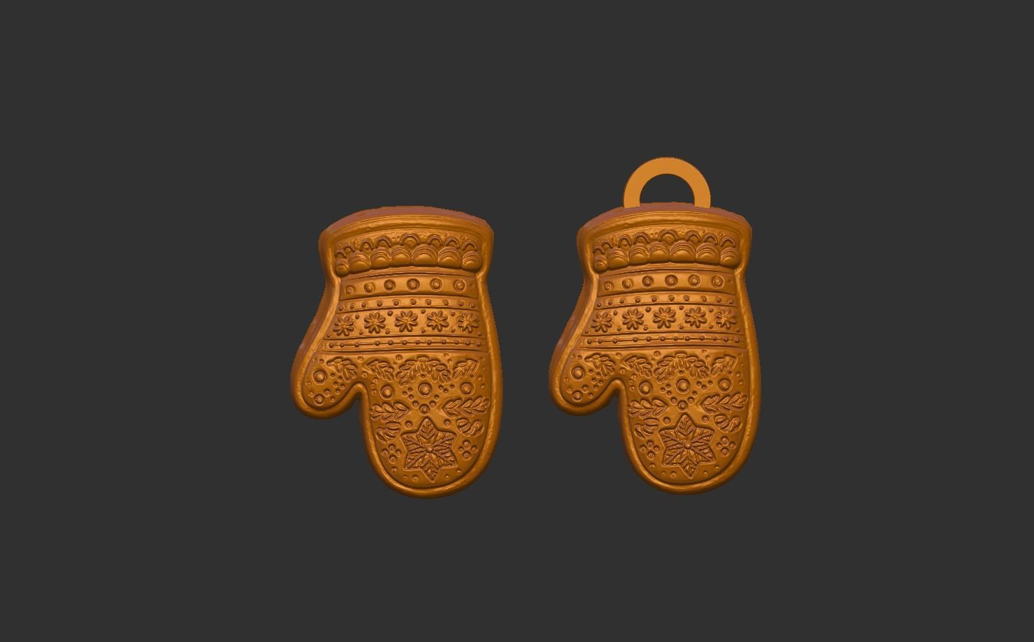 chritsmas cloves  3D print model_11