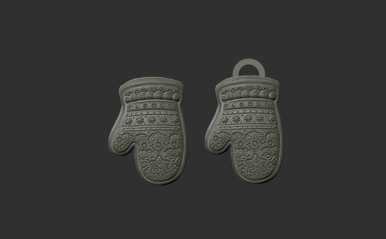 chritsmas cloves  3D print model_5