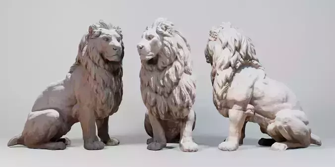 Stone Lion Statue
