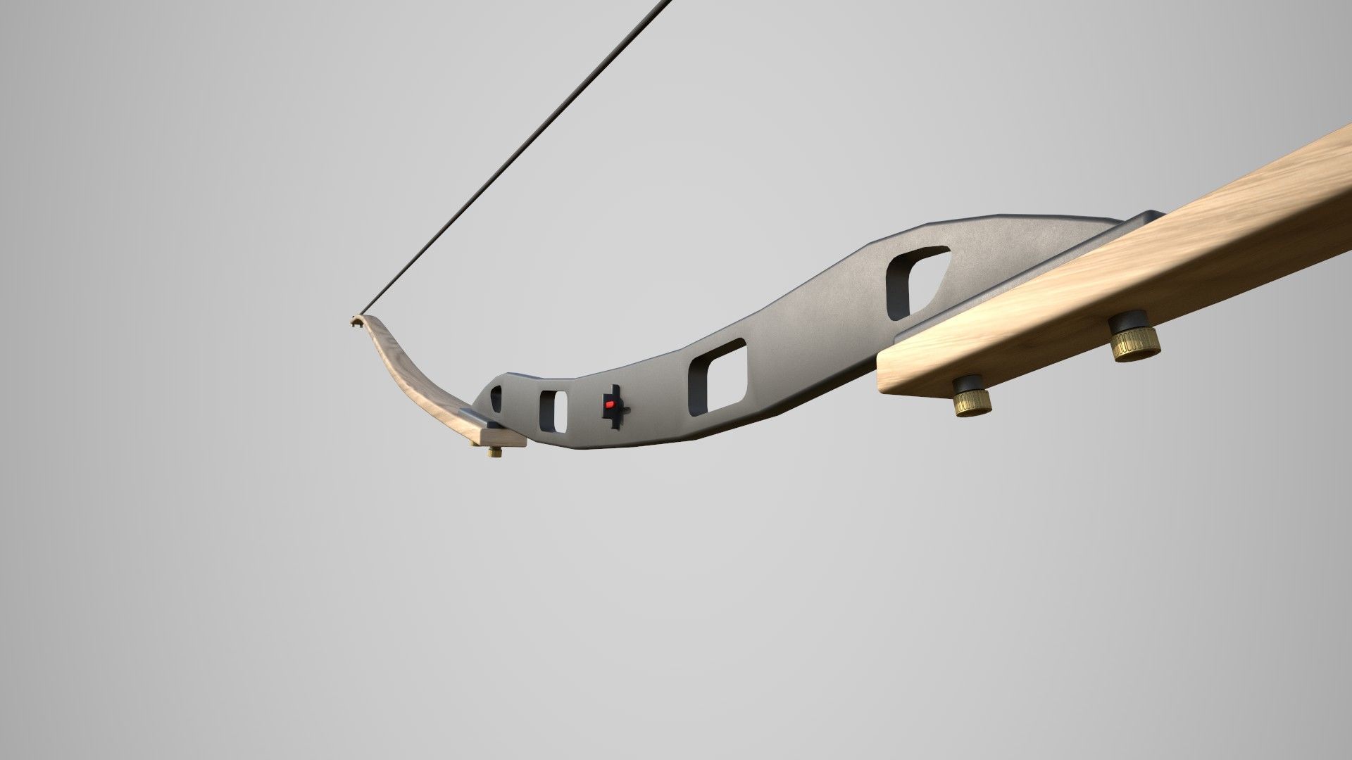 Hunting Bow Low-poly 3D model_3