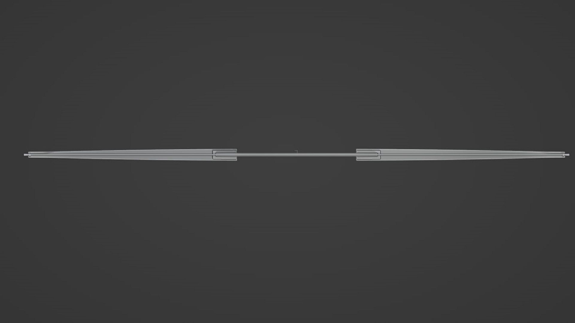 Hunting Bow Low-poly 3D model_10