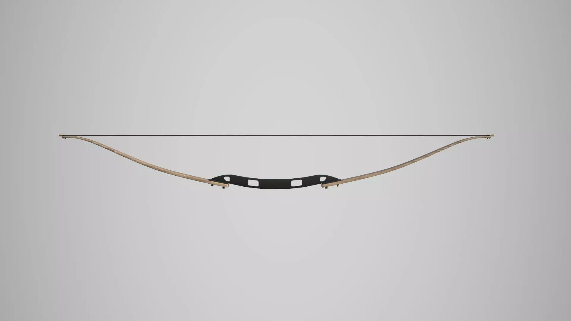 Hunting Bow Low-poly 3D model_0