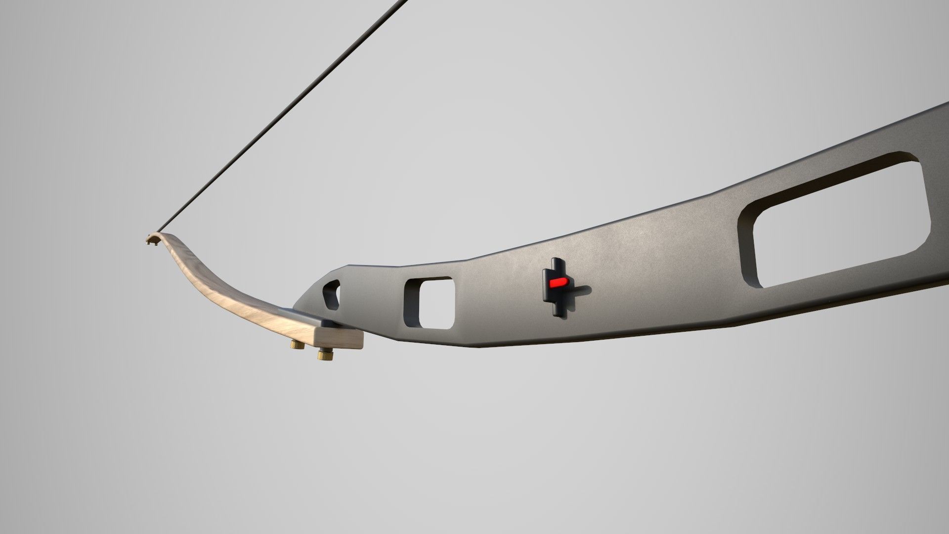 Hunting Bow Low-poly 3D model_4