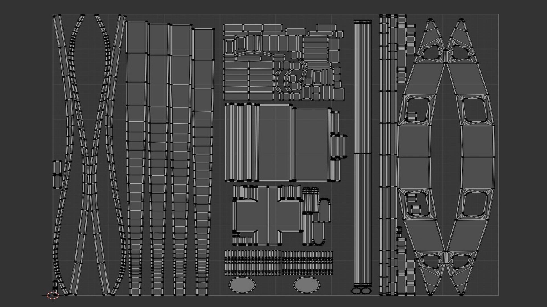 Hunting Bow Low-poly 3D model_16
