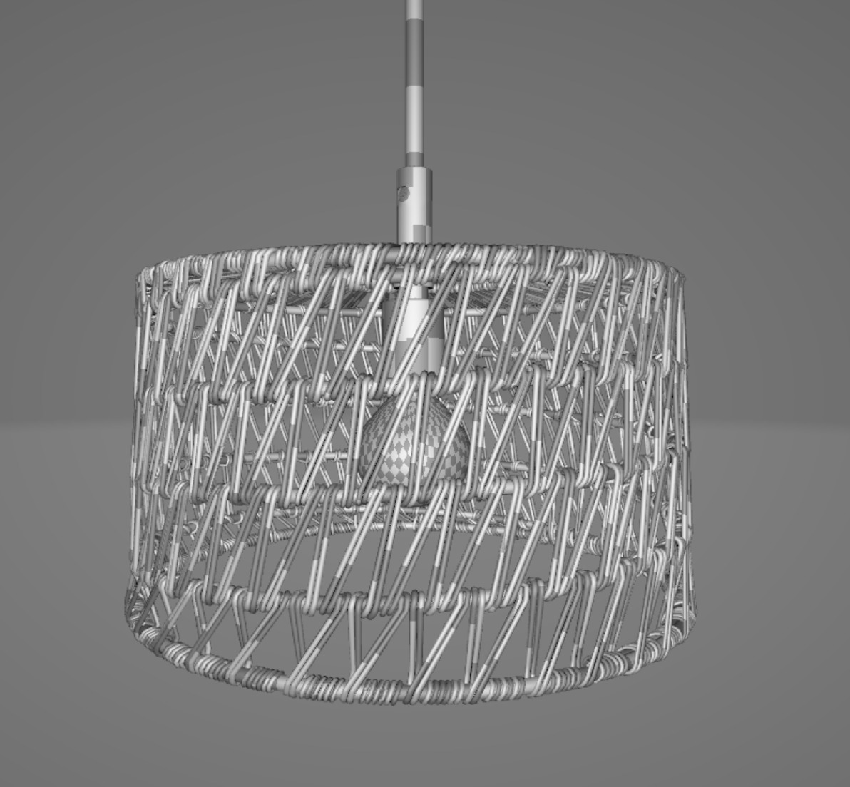 Lamp pendant lights Low-poly 3D model_5
