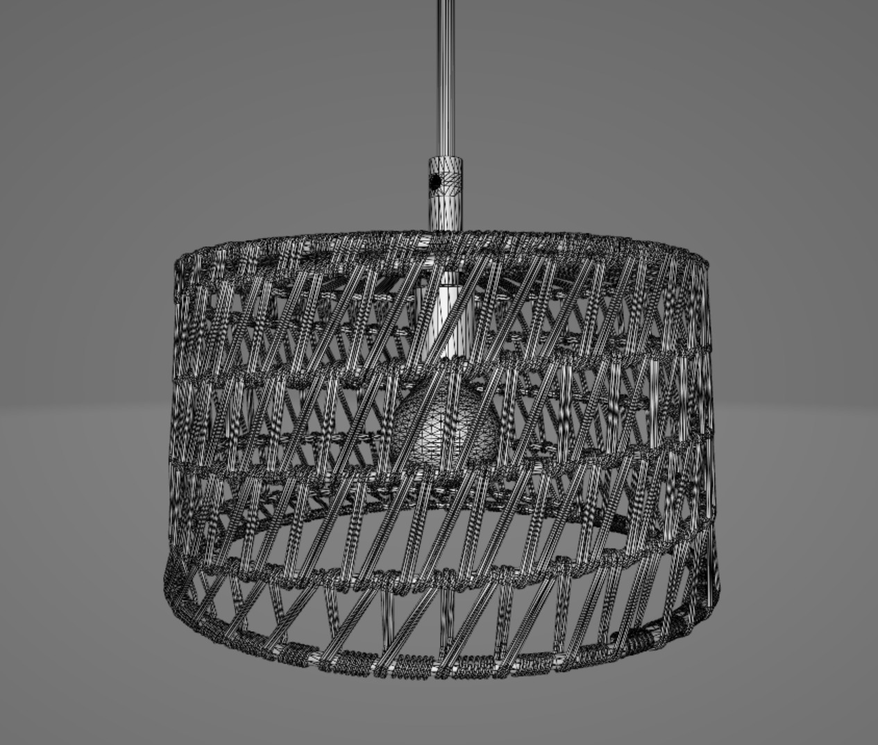 Lamp pendant lights Low-poly 3D model_4