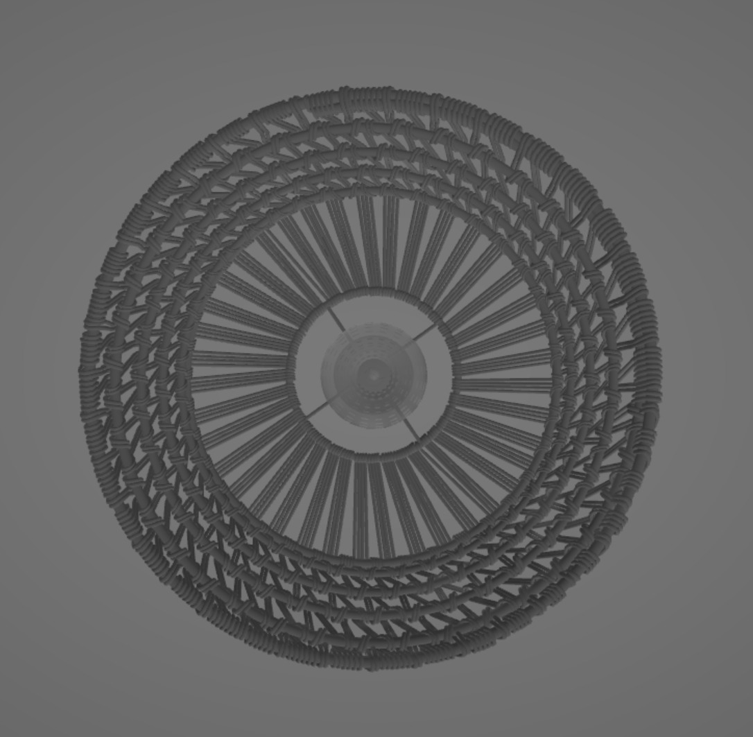 Lamp pendant lights Low-poly 3D model_3