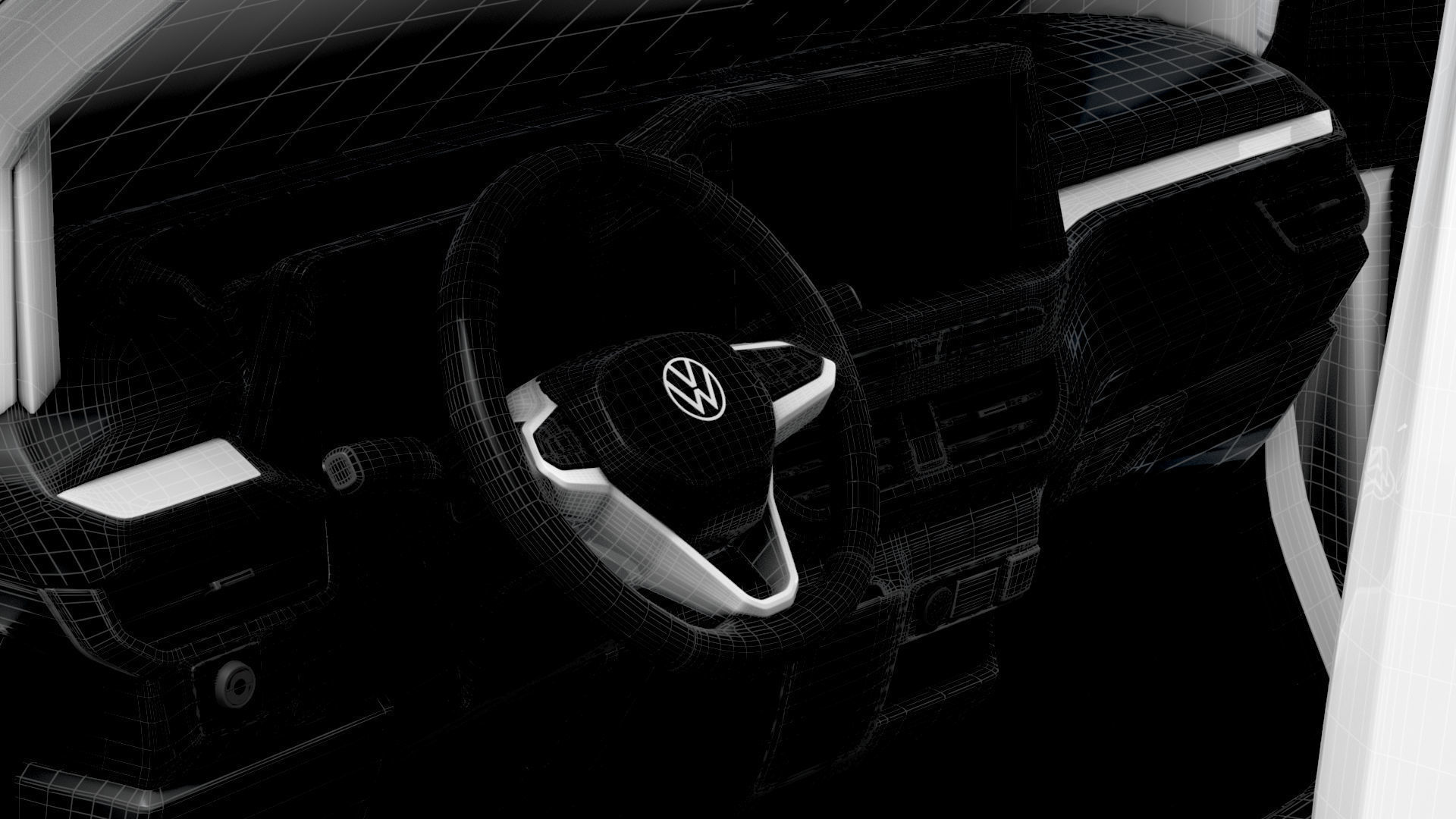 VW Transporter Van L1H1 2SD HQ Interior 2025 3D model_15