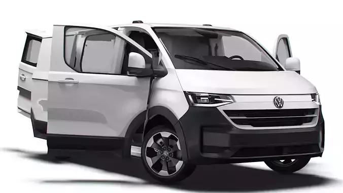 VW Transporter Van L1H1 2SD HQ Interior 2025 3D model