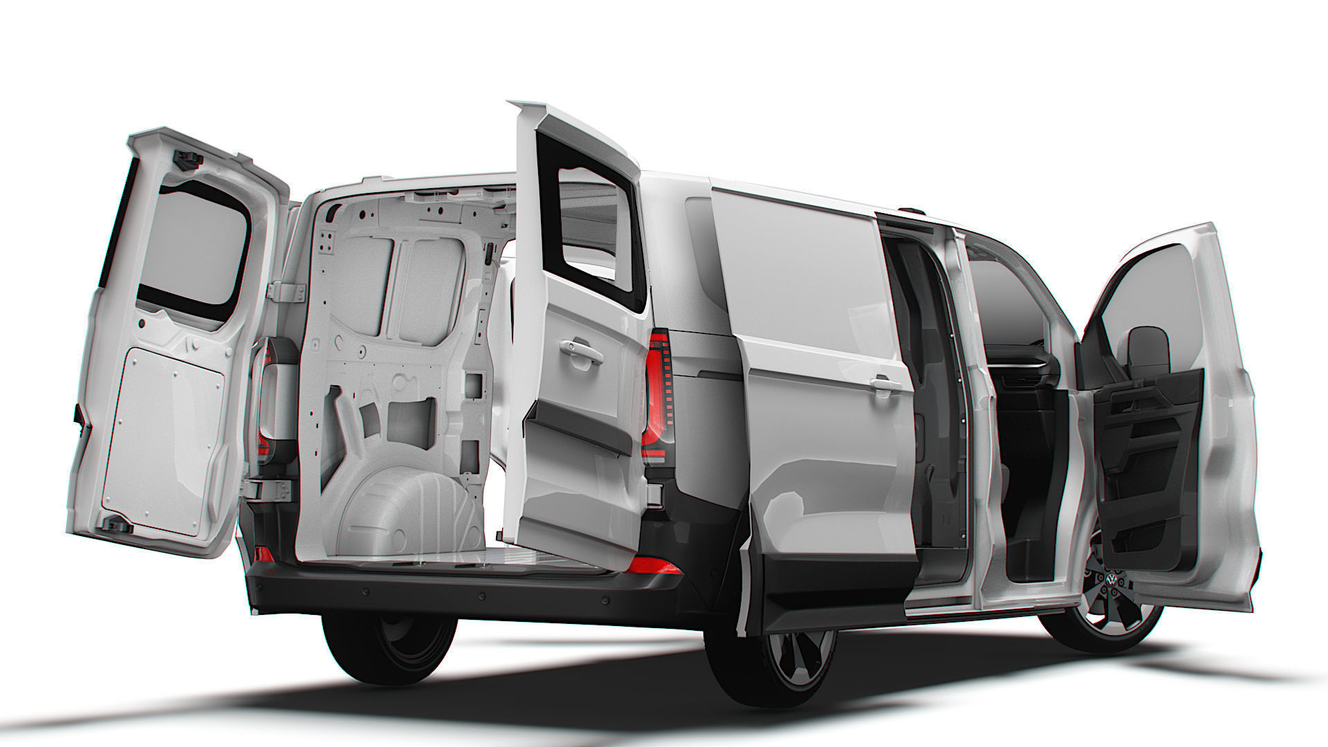 VW Transporter Van L1H1 2SD HQ Interior 2025 3D model_5
