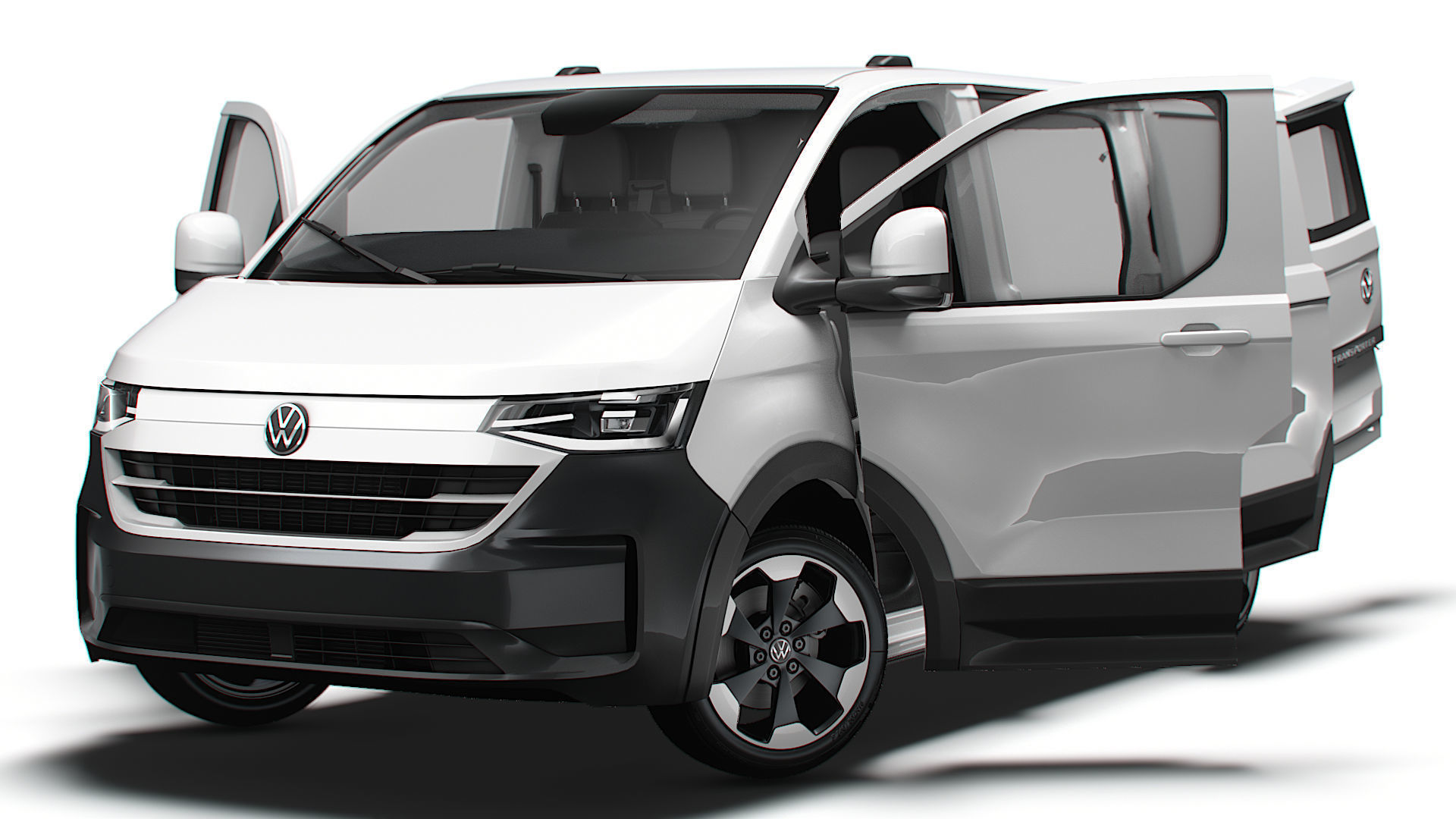 VW Transporter Van L1H1 2SD HQ Interior 2025 3D model_6