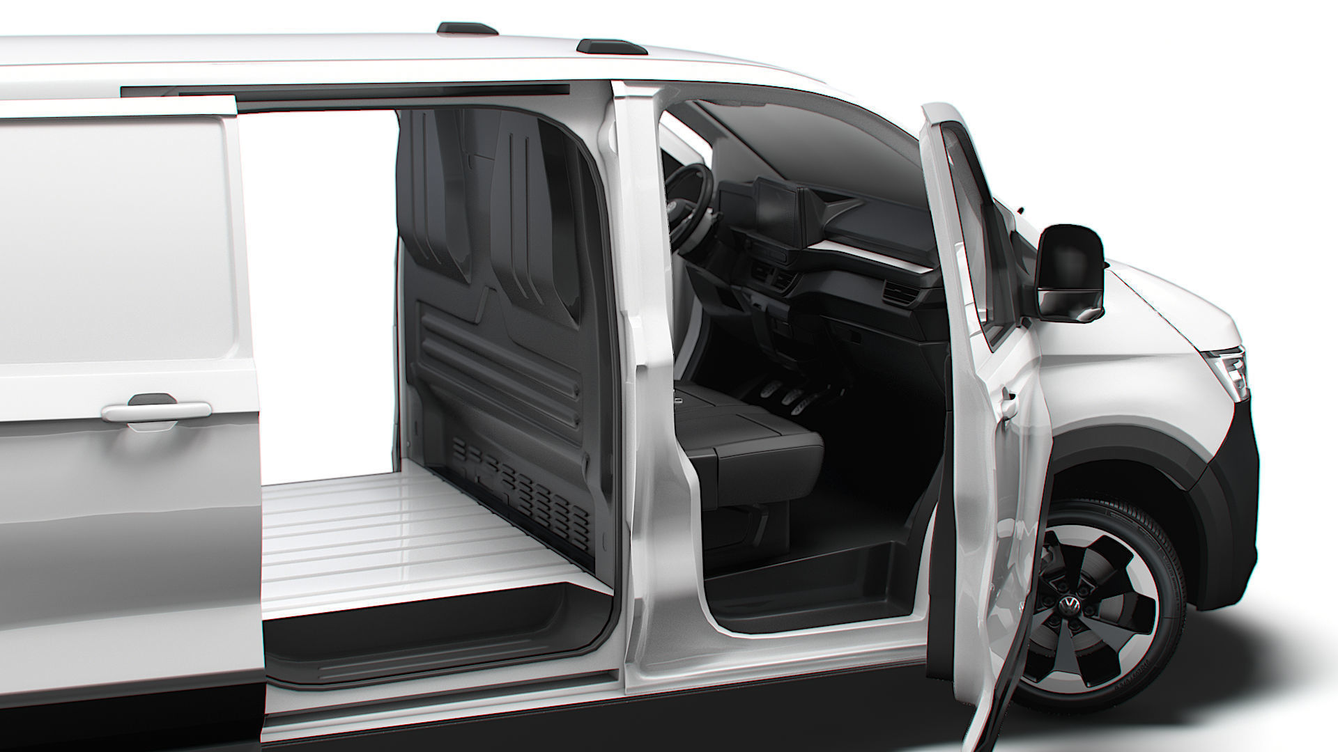 VW Transporter Van L1H1 2SD HQ Interior 2025 3D model_1