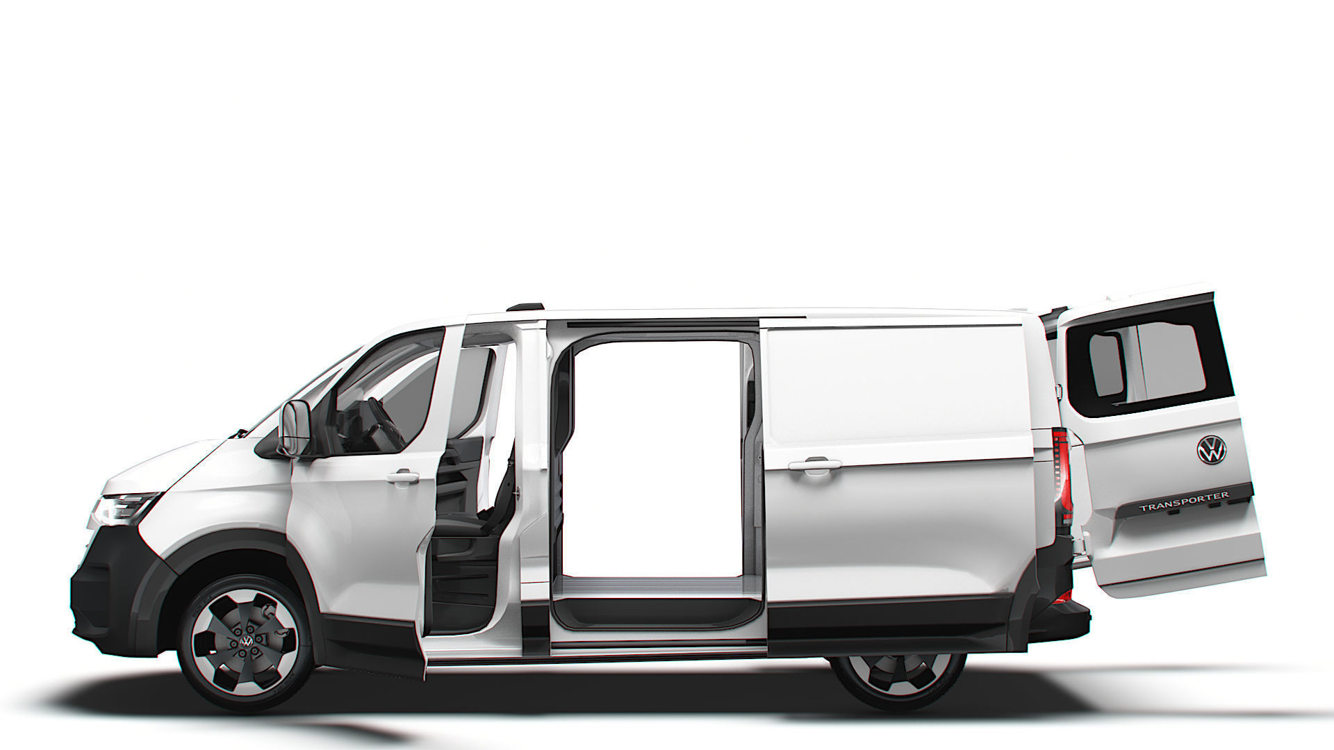 VW Transporter Van L1H1 2SD HQ Interior 2025 3D model_4