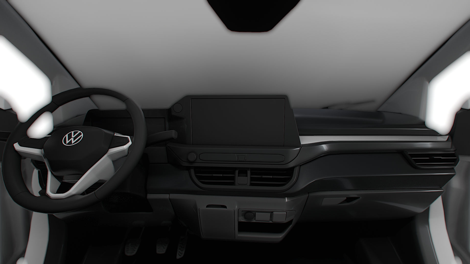 VW Transporter Van L1H1 2SD HQ Interior 2025 3D model_12