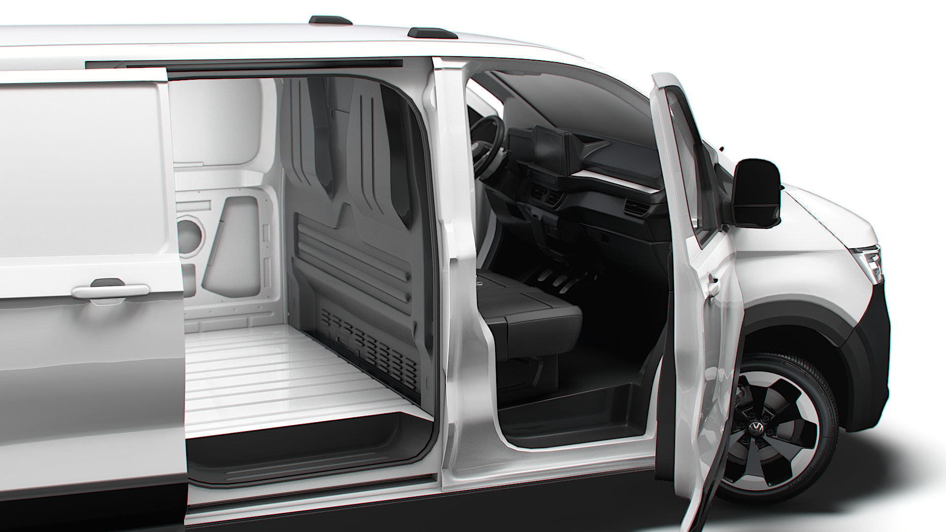 VW Transporter Van L1H1 HQ Interior 2025 3D model_1