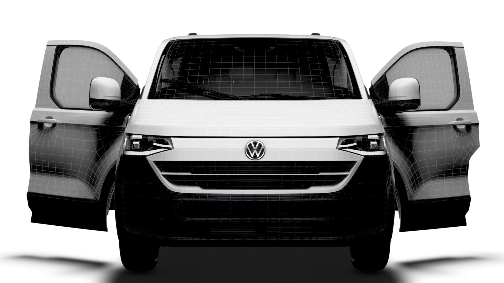 VW Transporter Van L1H1 HQ Interior 2025 3D model_21