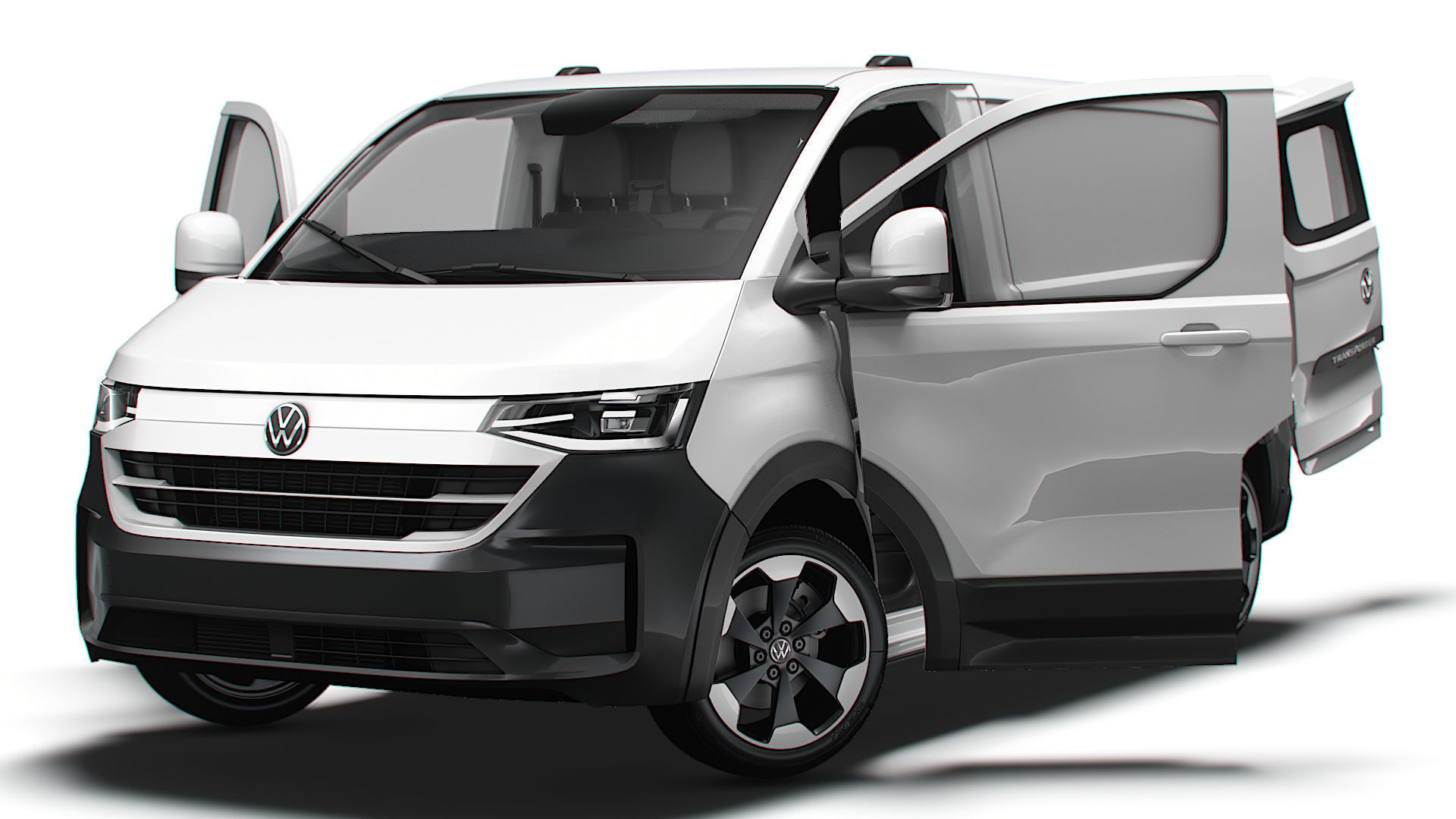 VW Transporter Van L1H1 HQ Interior 2025 3D model_8