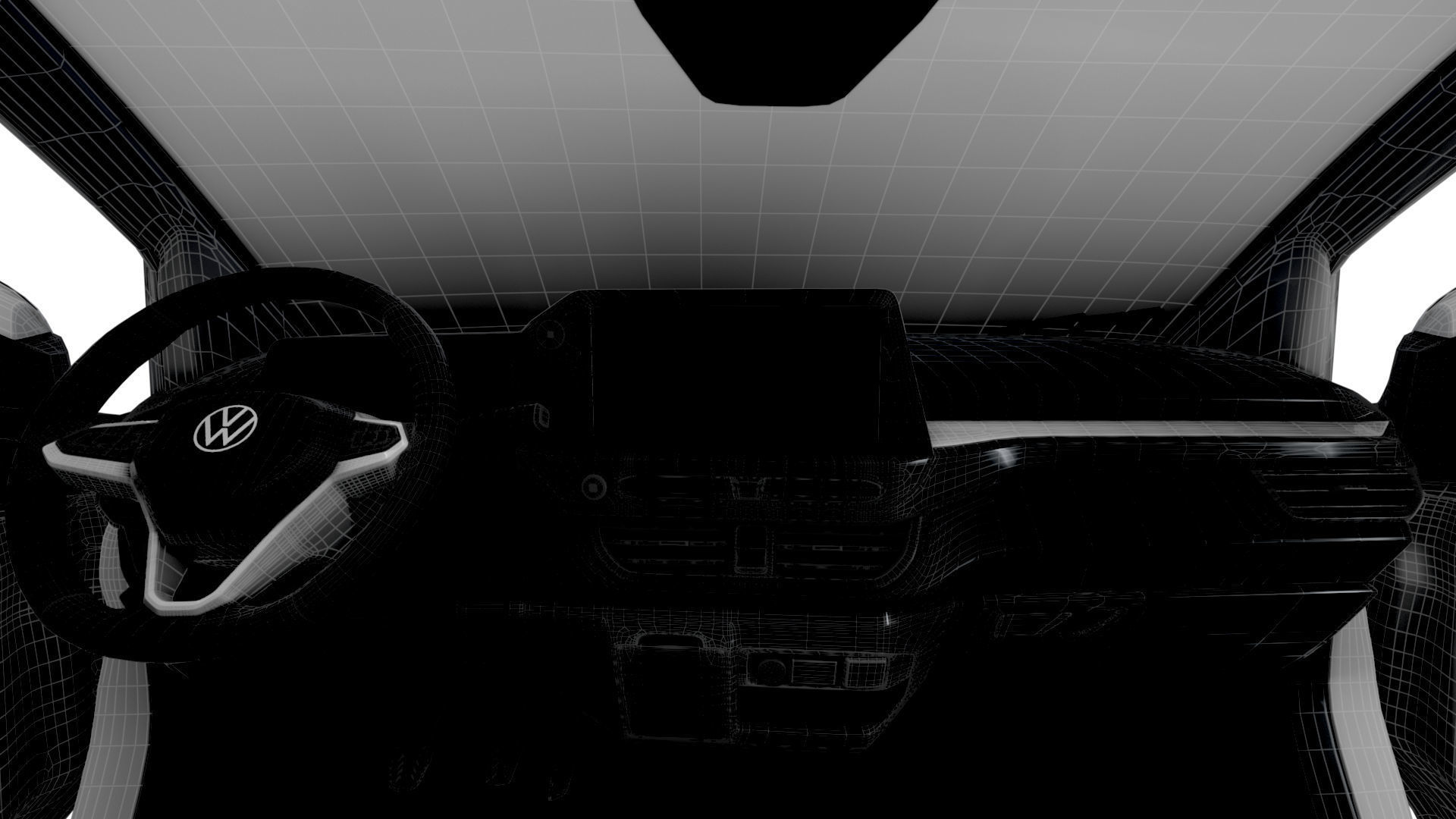 VW Transporter Van L1H1 HQ Interior 2025 3D model_29