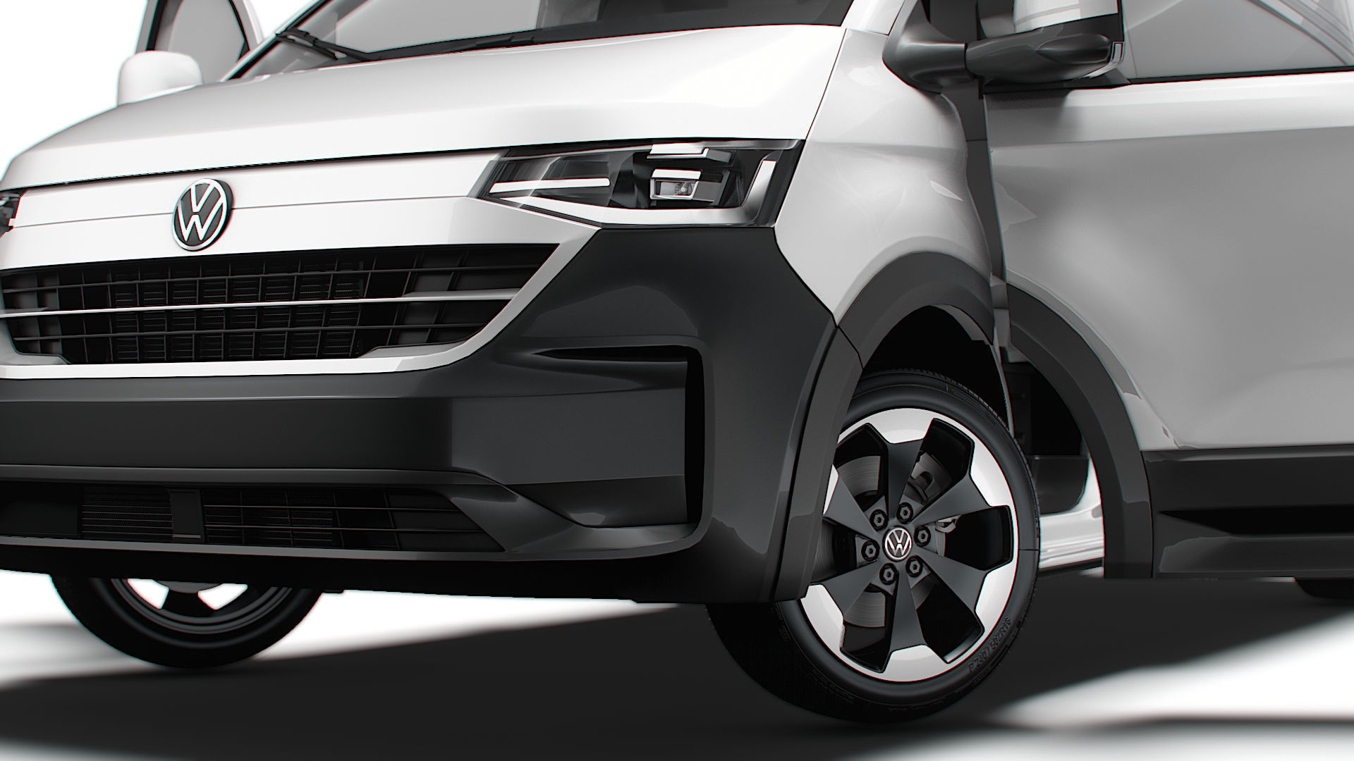 VW Transporter Van L1H1 HQ Interior 2025 3D model_3