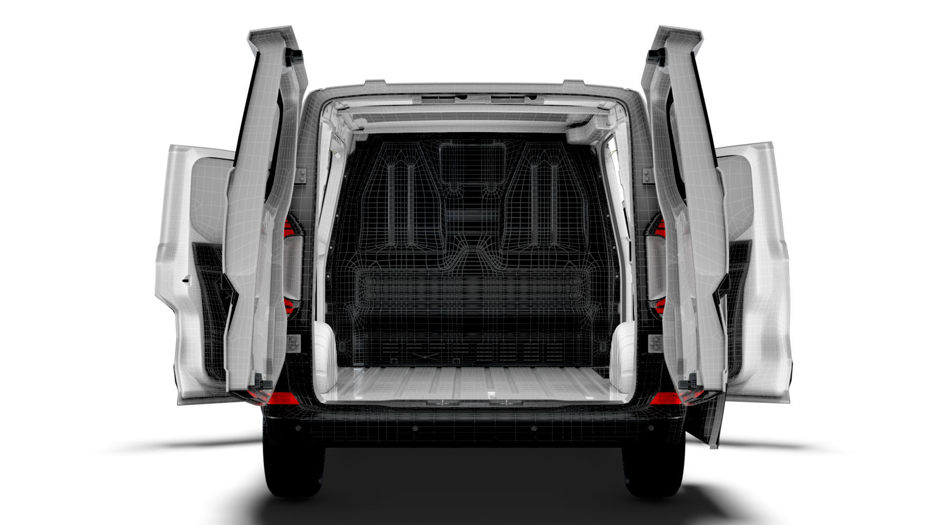 VW Transporter Van L1H1 HQ Interior 2025 3D model_25