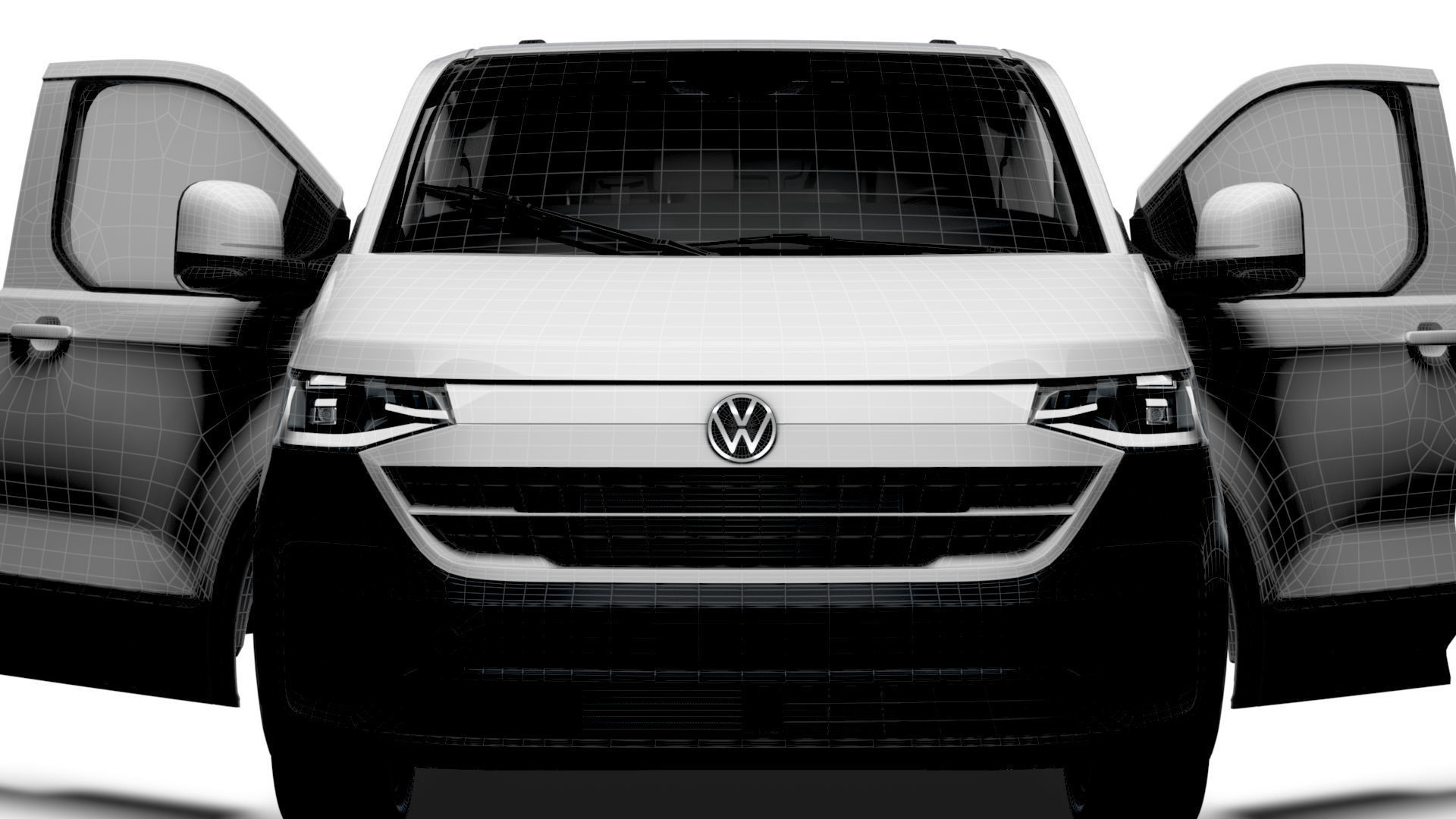 VW Transporter Van L1H1 HQ Interior 2025 3D model_22