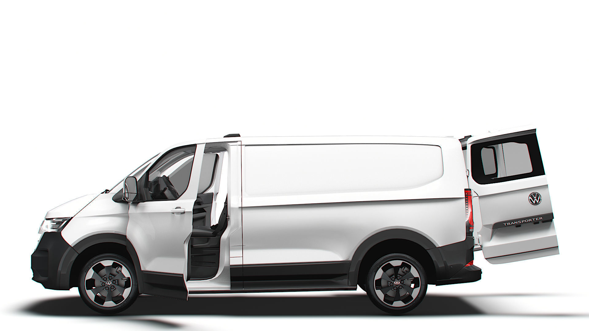 VW Transporter Van L1H1 HQ Interior 2025 3D model_4