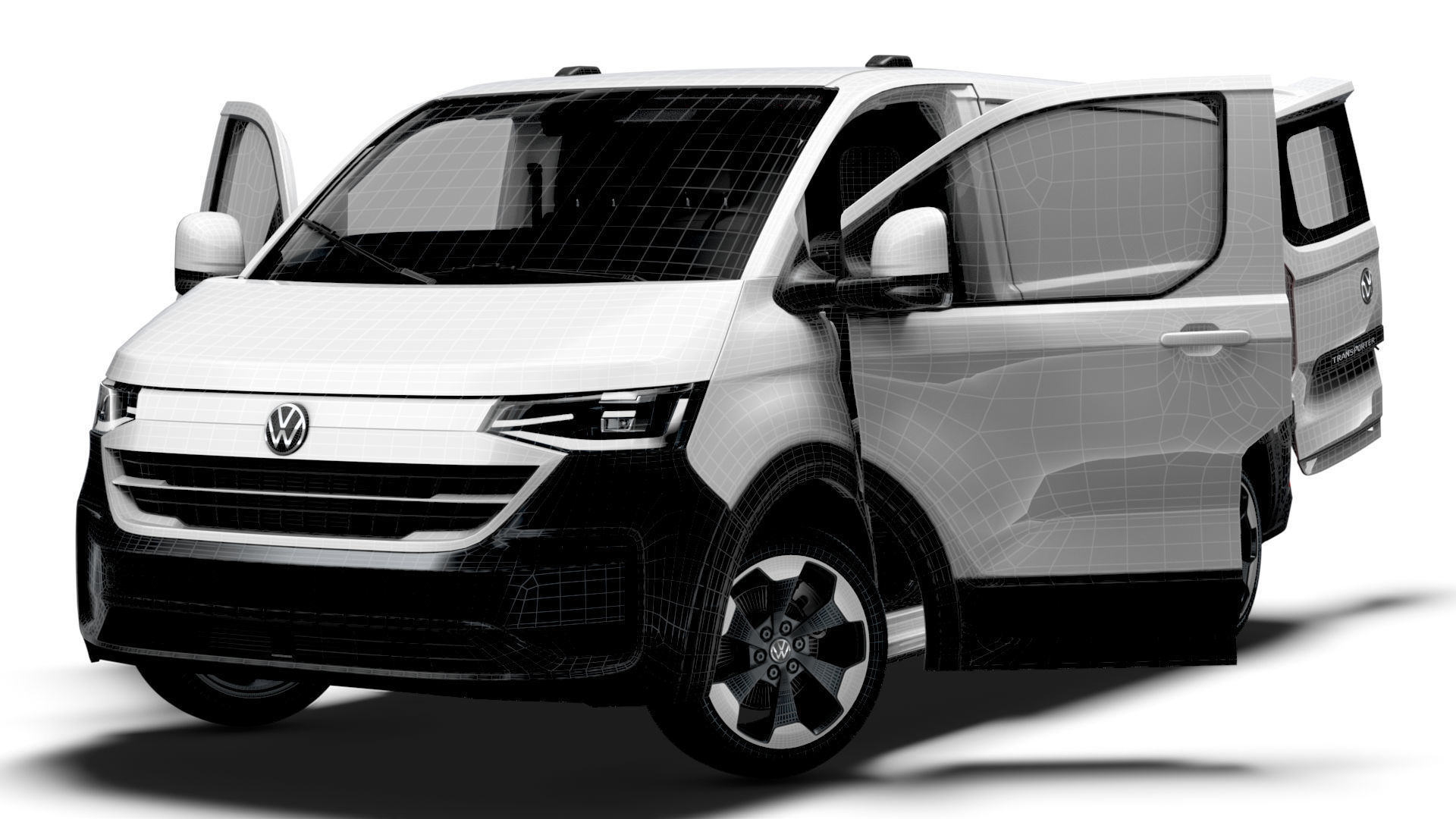 VW Transporter Van L1H1 HQ Interior 2025 3D model_23