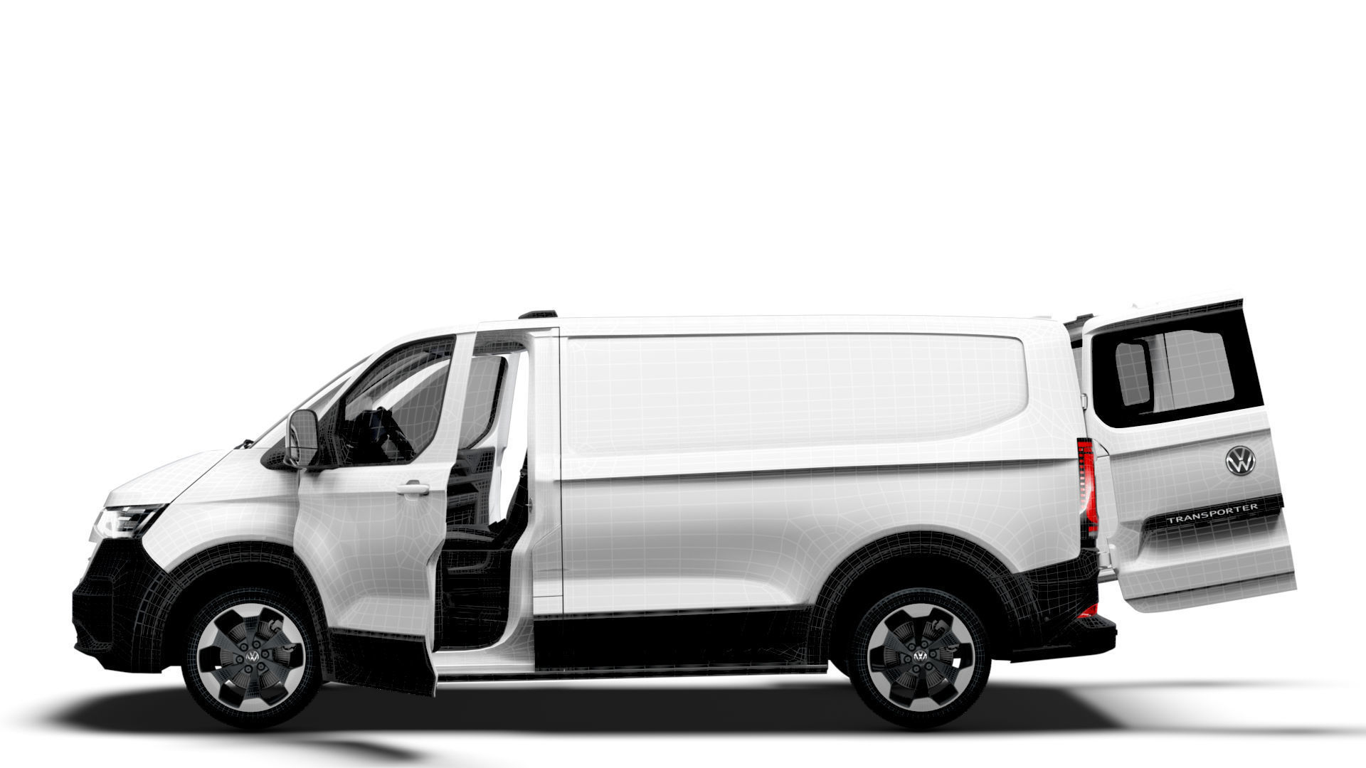 VW Transporter Van L1H1 HQ Interior 2025 3D model_19