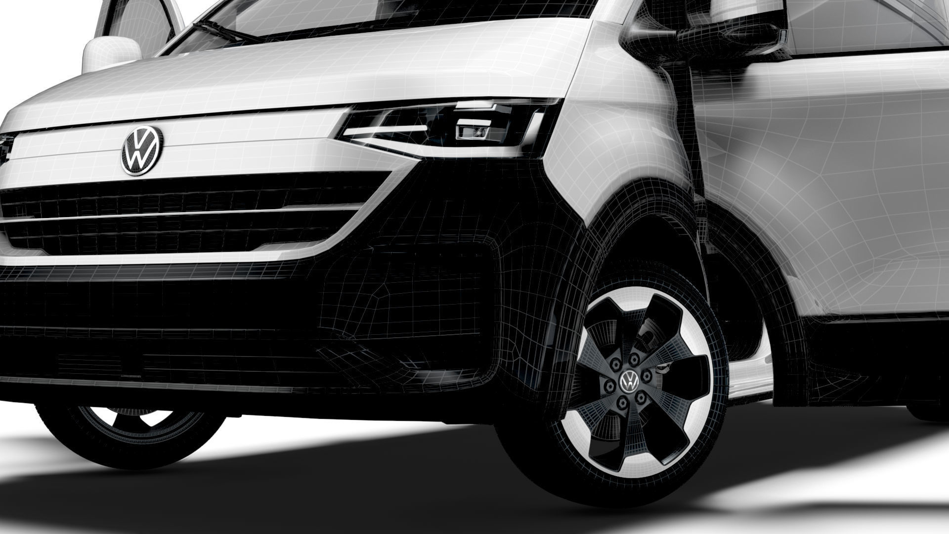 VW Transporter Van L1H1 HQ Interior 2025 3D model_18